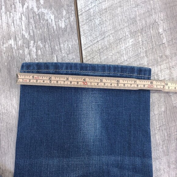 Miss Me Womens Easy Crop Jeans Size 30 Blue Denim Cropped Mid Rise Western Biker - Picture 8 of 9